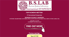 Desktop Screenshot of bslab-symposium.net